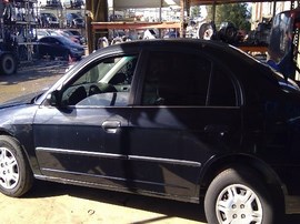 2001 HONDA CIVIC. BLACK,DX MODEL,1.7L, MT,  A25196